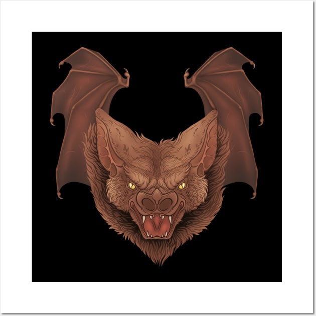 Vampire Bat Wall Art by JFells